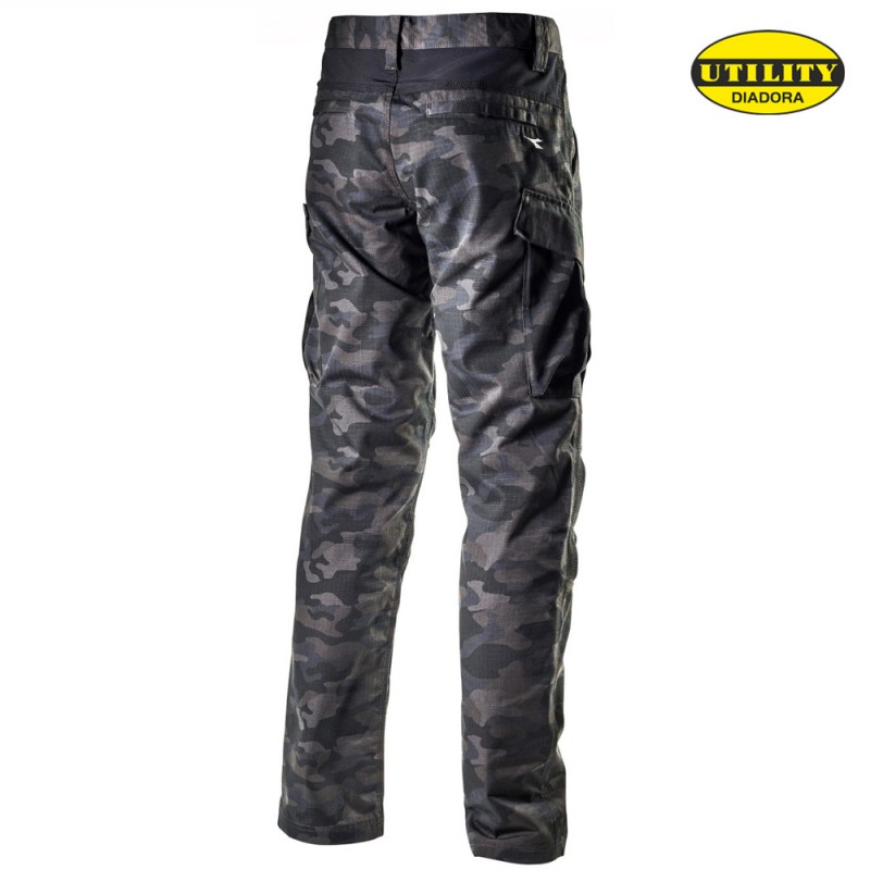 Diadora RIPSTOP CARGO CAMO 702.173172, Delovna oblačila, Delovne hlače do pasu