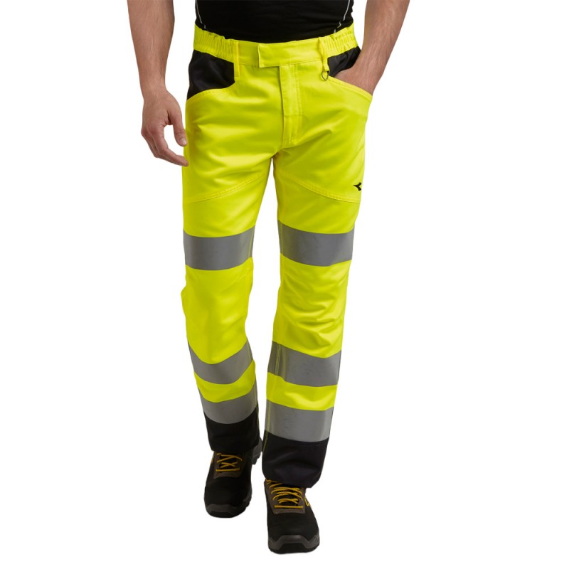 Diadora HV EN 20471-2013 2 702.176235, Delovna oblačila, Dobrovidna delovna oblačila, Dobrovidne delovne hlače, Dobrovidne delovne hlače do pasu
