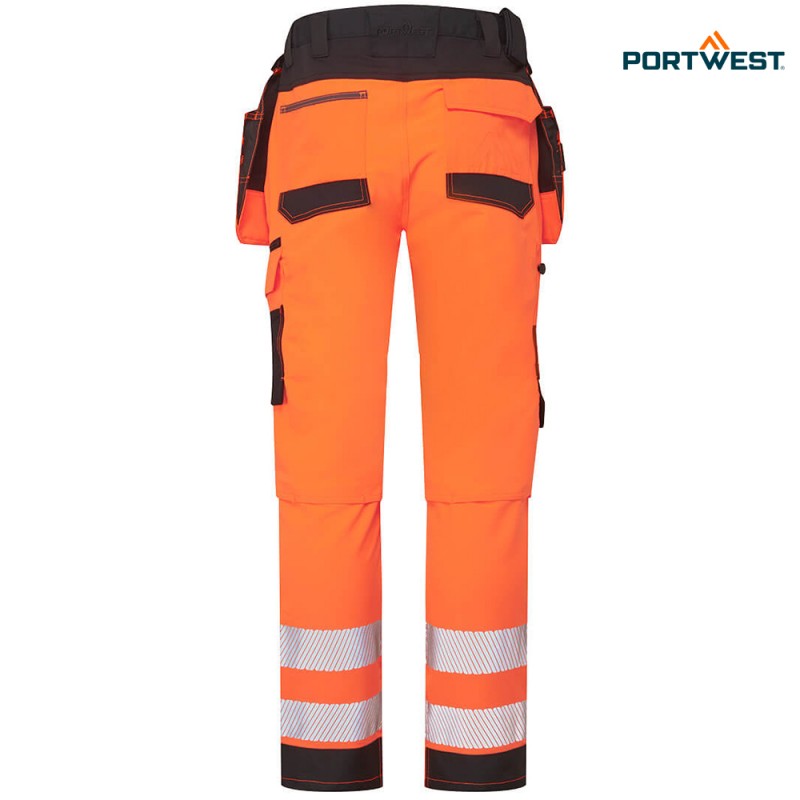 Portwest dobrovidne delovne hlače DX454 DX4 Hi-Vis Craft, Dobrovidna delovna oblačila, Dobrovidne delovne hlače, Dobrovidne delovne hlače do pasu