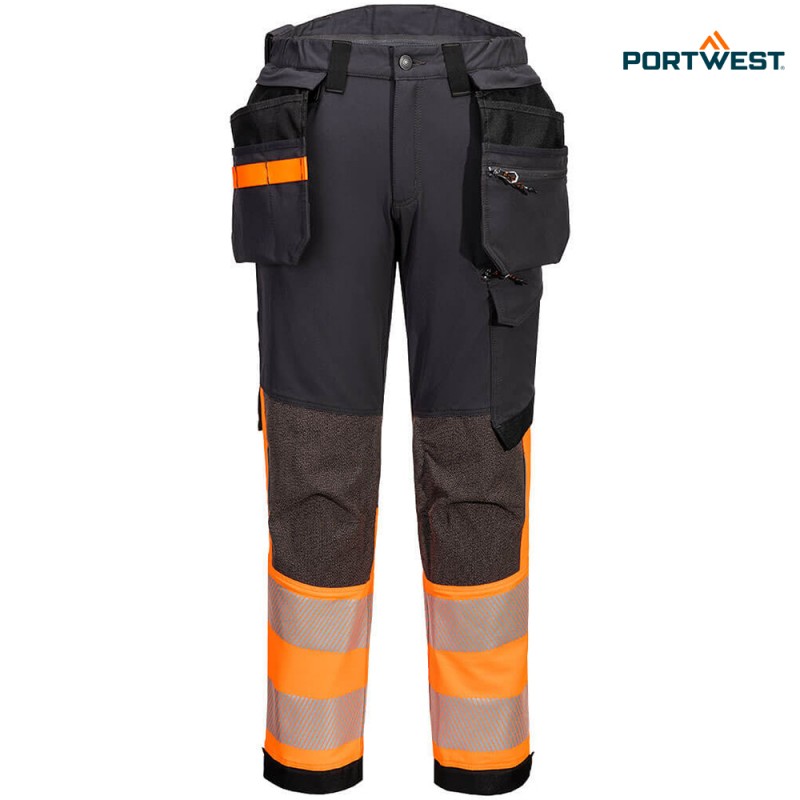 Portwest dobrovidne delovne hlače EV442 Hi-Vis razred 1, Dobrovidna delovna oblačila, Dobrovidne delovne hlače, Dobrovidne delovne hlače do pasu