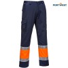 Portwest dobrovidne delovne hlače L049 Service Hi-Vis razred 1, Dobrovidna delovna oblačila, Dobrovidne delovne hlače, Dobrovidne delovne hlače do pasu
