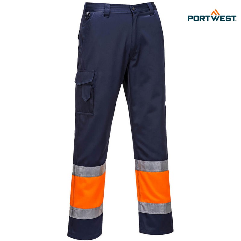 Portwest dobrovidne delovne hlače L049 Service Hi-Vis razred 1, Dobrovidna delovna oblačila, Dobrovidne delovne hlače, Dobrovidne delovne hlače do pasu