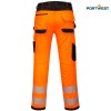 Portwest dobrovidne delovne hlače PW340 Hi-Vis PW3, Dobrovidna delovna oblačila, Dobrovidne delovne hlače, Dobrovidne delovne hlače do pasu