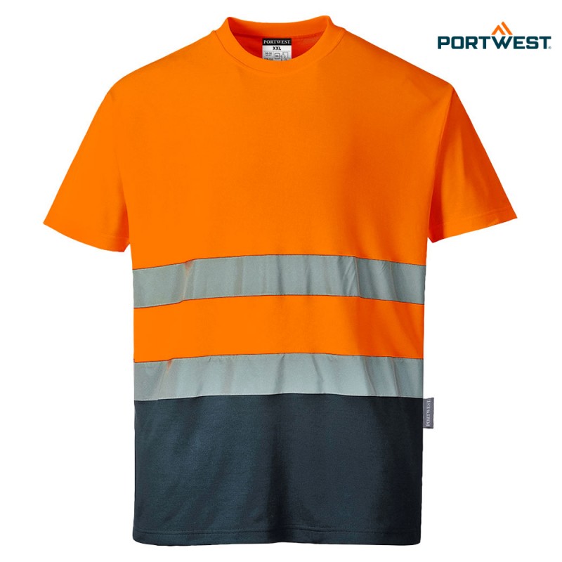 Portwest dobrovidna delovna majica S173 Hi-Vis, Dobrovidna delovna oblačila, Dobrovidne delovne majice, Dobrovidne majice s kratkimi rokavi