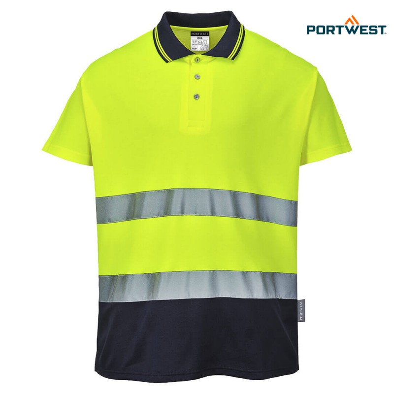 Portwest dobrovidna delovna polo majica S174 Hi-Vis Cotton Comfort, Dobrovidna delovna oblačila, Dobrovidne delovne majice, Dobrovidne polo majice