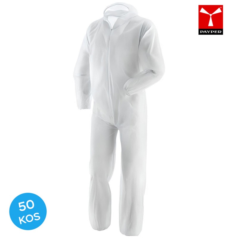 Payper zaščitni kombinezon PP-U-01 - 50 KOS, Delovna oblačila, Delovni kombinezoni