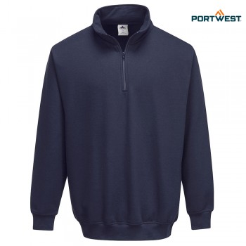 Portwest delovni pulover s kratko zadrgo Sorrento B309