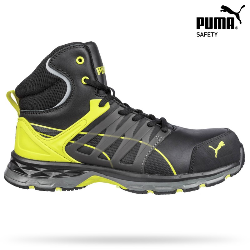 Puma 63.388 VELOCITY 2.0 YELLOW MID S3 ESD HRO SRC, Delovna obutev, Visoki delovni čevlji, S3, ESD