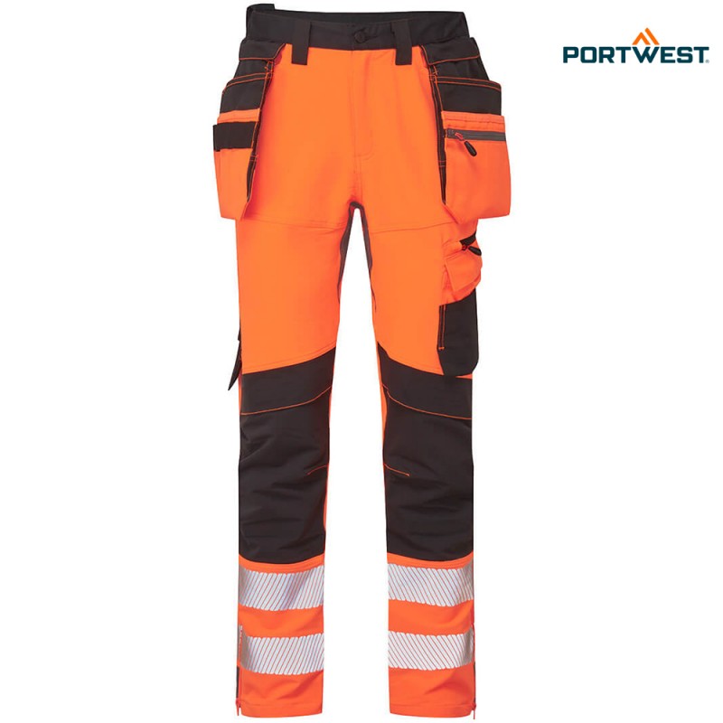 Portwest dobrovidne delovne hlače DX454 DX4 Hi-Vis Craft, Dobrovidna delovna oblačila, Dobrovidne delovne hlače, Dobrovidne delovne hlače do pasu