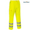 Portwest dobrovidne delovne hlače Hi-Vis E046, Dobrovidna delovna oblačila, Dobrovidne delovne hlače, Dobrovidne delovne hlače do pasu