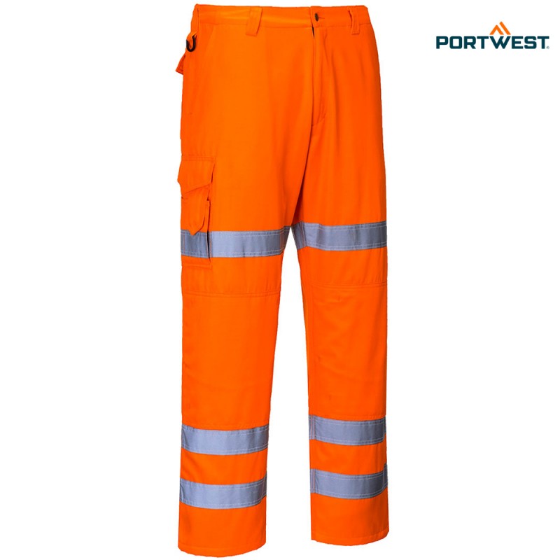 Portwest dobrovidne delovne hlače Hi-Vis Three Band RT49, Dobrovidna delovna oblačila, Dobrovidne delovne hlače, Dobrovidne delovne hlače do pasu