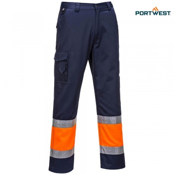 Portwest dobrovidne delovne hlače L049 Service Hi-Vis razred 1