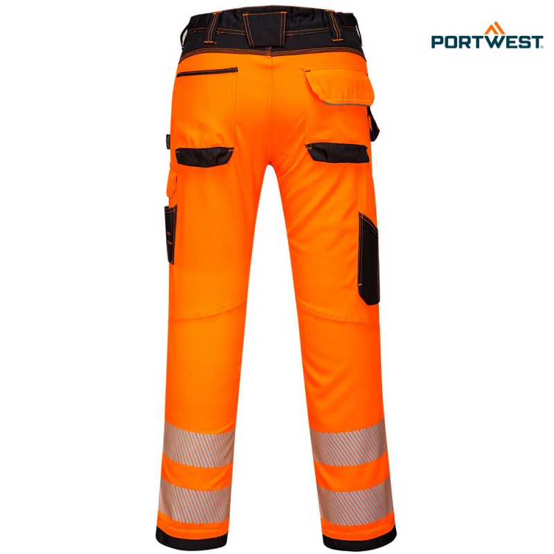 Portwest dobrovidne delovne hlače PW340 Hi-Vis PW3, Dobrovidna delovna oblačila, Dobrovidne delovne hlače, Dobrovidne delovne hlače do pasu