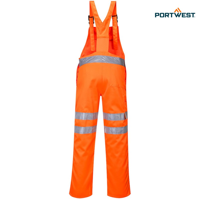 Portwest dobrovidne delovne hlače RT43 Service Hi-Vis, Dobrovidna delovna oblačila, Dobrovidne delovne hlače, Dobrovidne delovne hlače z naramnicami