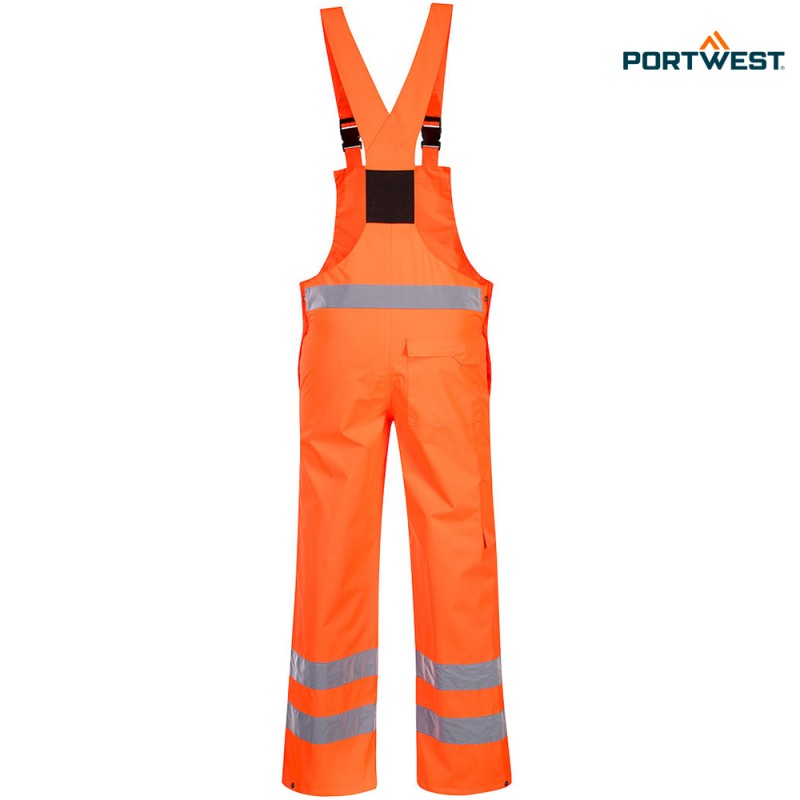 Portwest dobrovidne dežne delovne hlače S388 Hi-Vis, Dobrovidna delovna oblačila, Dobrovidne delovne hlače, Dobrovidne dežne hlače