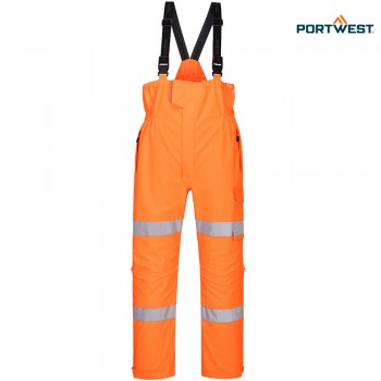 Portwest dobrovidne dežne delovne hlače S594 Extreme Hi-Vis