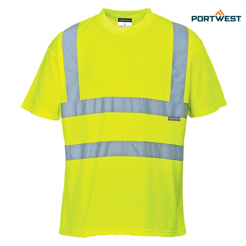 Portwest dobrovidna delovna majica S478 Hi-Vis, Dobrovidna delovna oblačila, Dobrovidne delovne majice, Dobrovidne majice s kratkimi rokavi