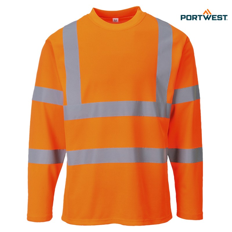Portwest dobrovidna delovna majica S278 Hi-Vis, Dobrovidna delovna oblačila, Dobrovidne delovne majice, Dobrovidne majice z dolgimi rokavi