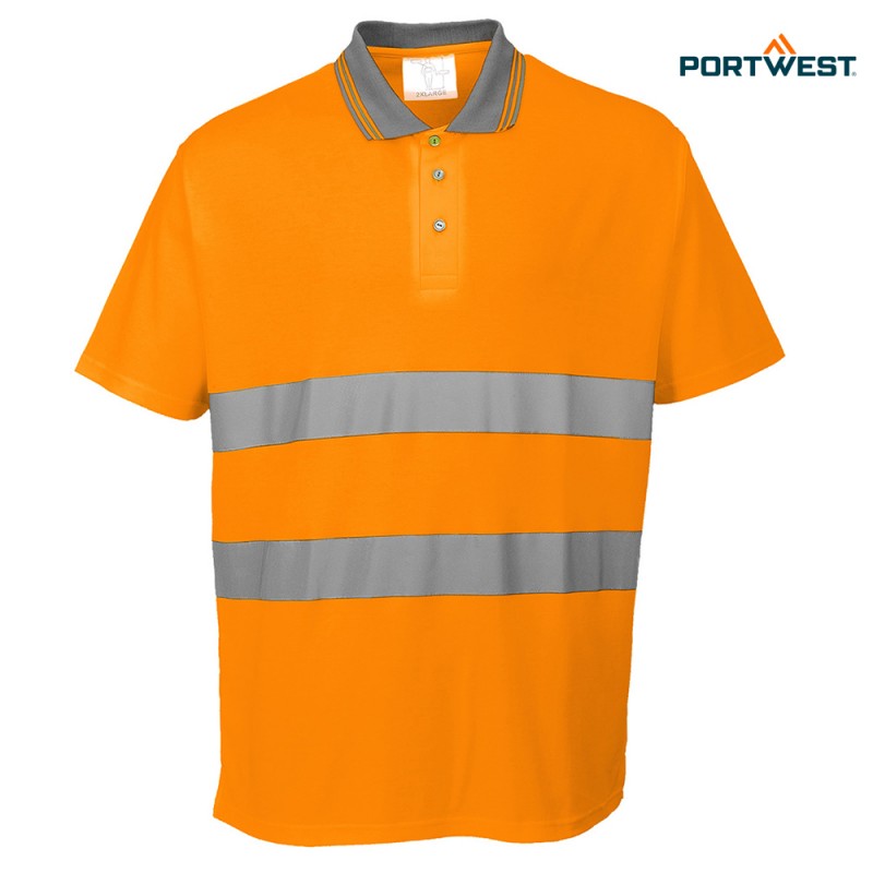 Portwest dobrovidna delovna polo majica S171 Hi-Vis, Dobrovidna delovna oblačila, Dobrovidne delovne majice, Dobrovidne polo majice