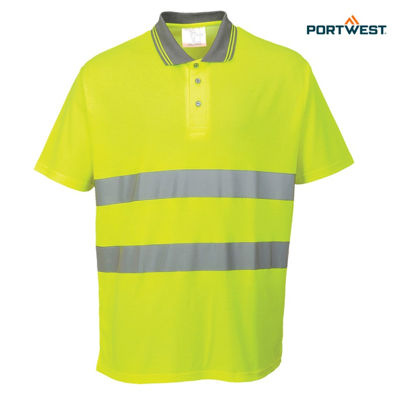 Portwest dobrovidna delovna polo majica S171 Hi-Vis, Dobrovidna delovna oblačila, Dobrovidne delovne majice, Dobrovidne polo majice
