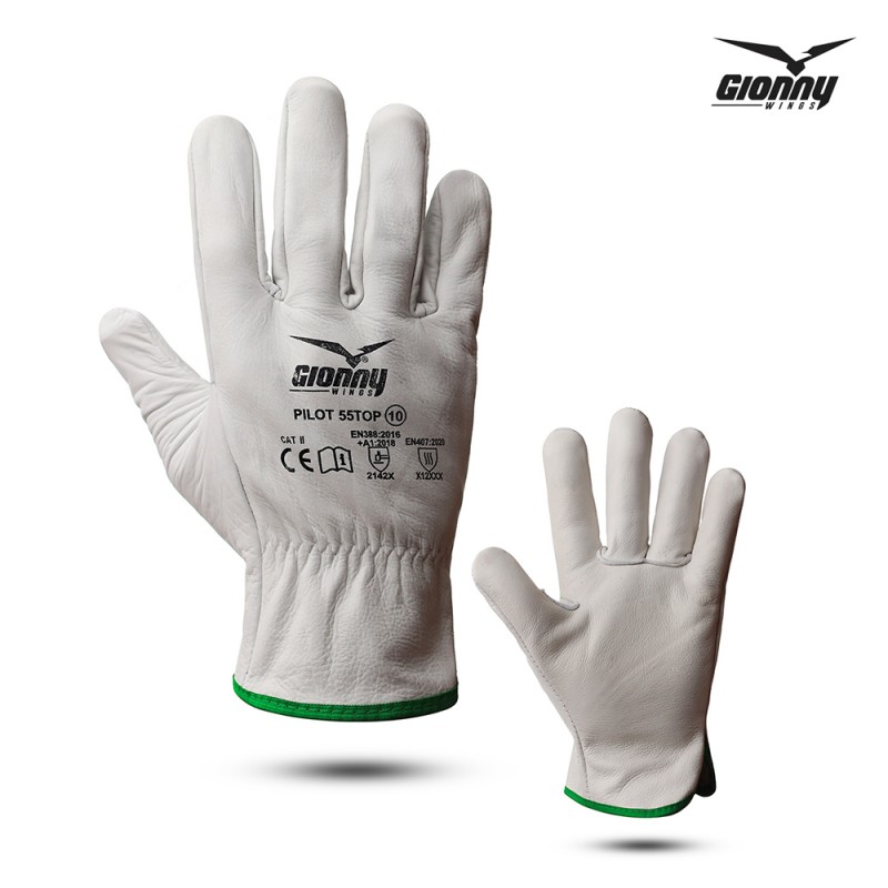 Gionny Wings PILOT 55TOP, Rokavice, Usnjene zaščitne rokavice