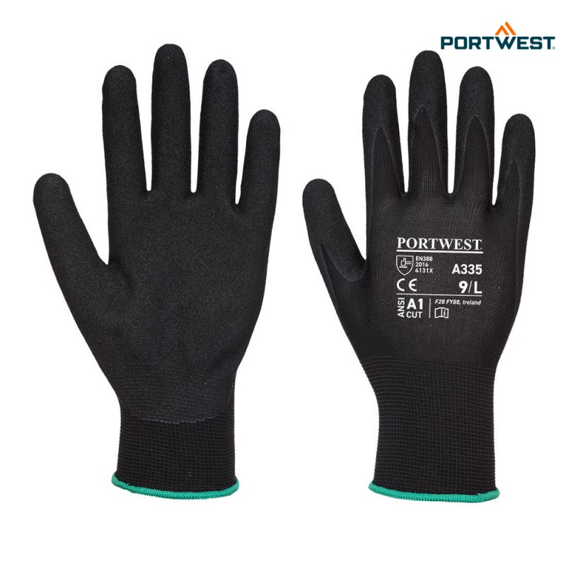 Portwest A335 Dermi-Grip NPR15 Nitrile Sandy, Rokavice, Zaščitne rokavice za splošno uporabo